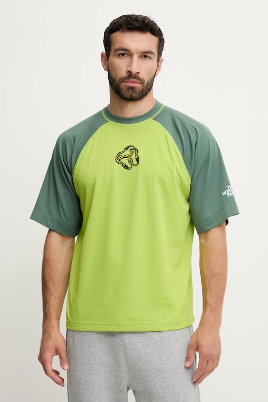 The North Face tricou TNF X NSE print verde NF0A8CTK9D81