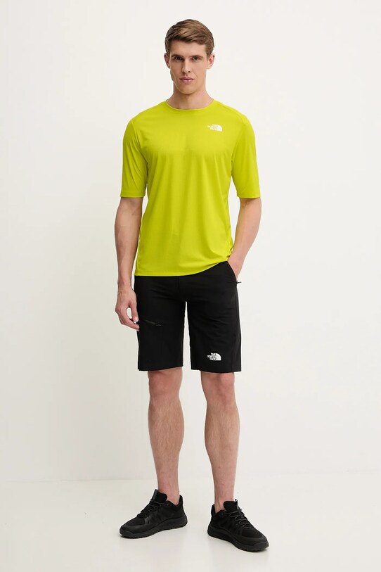 The North Face tricou sport Shadow NF0A87TUJE31 verde SS25