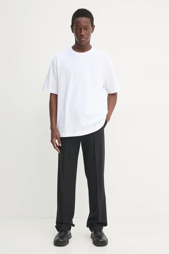 Bavlněné tričko Filippa K 29040.FK bílá SS25