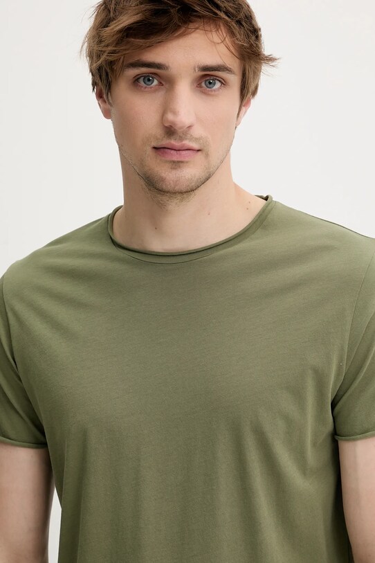 Βαμβακερό μπλουζάκι Filippa K πράσινο 28474.FK