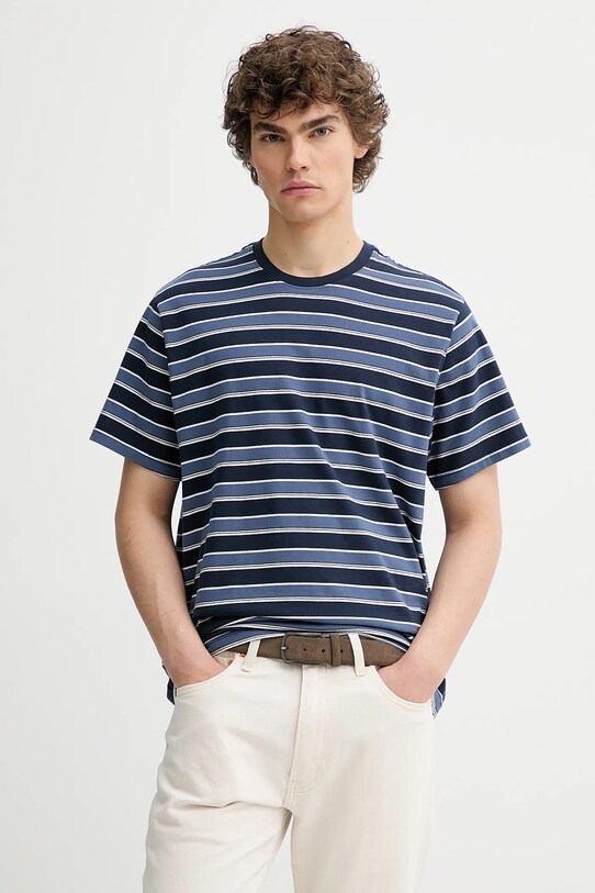 Levi's tricou din bumbac THE ESSENTIAL TEE uni bleumarin A3328