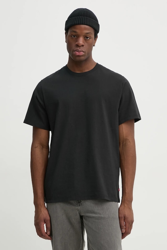 Levi's tricou din bumbac THE ESSENTIAL TEE uni negru A3328