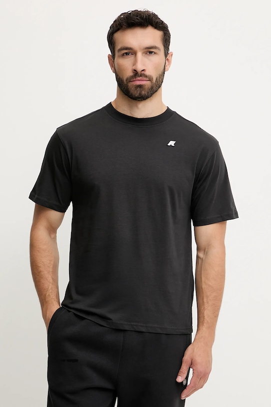 Bavlněné tričko K-Way černá K3136CW