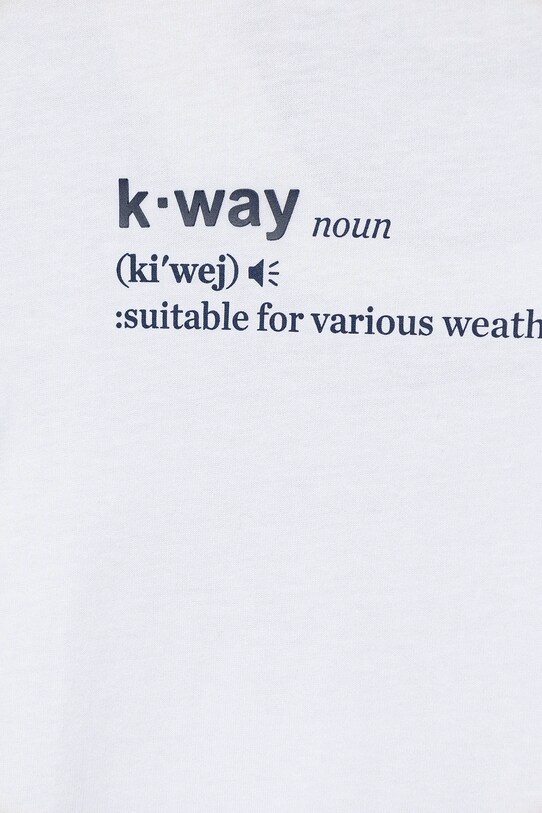 Одяг Бавовняна футболка K-Way K3136DW білий