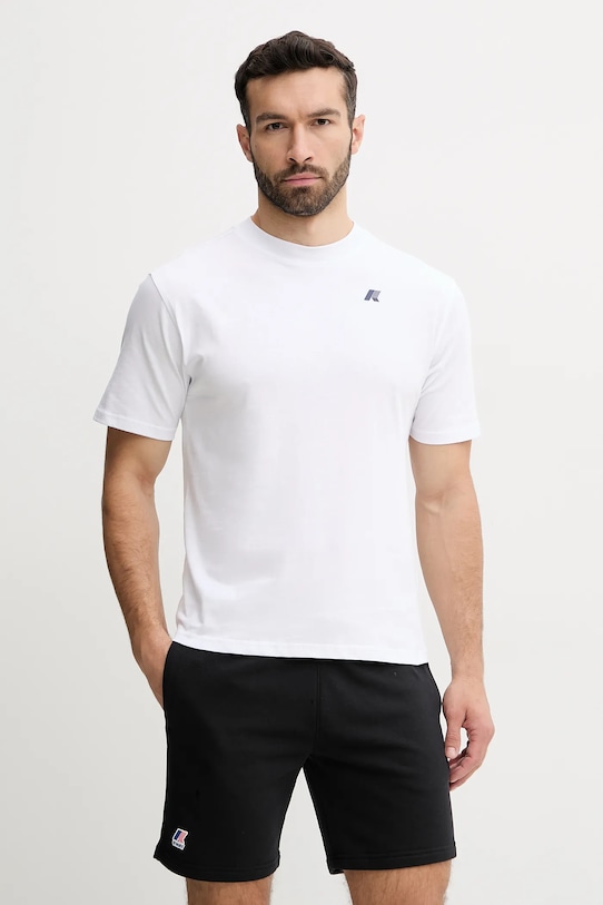 Îmbrăcăminte K-Way tricou din bumbac K3138PW alb