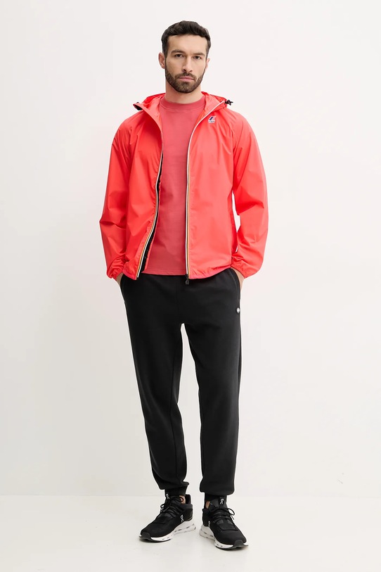 Хлопковая футболка K-Way K3138PW красный SS25