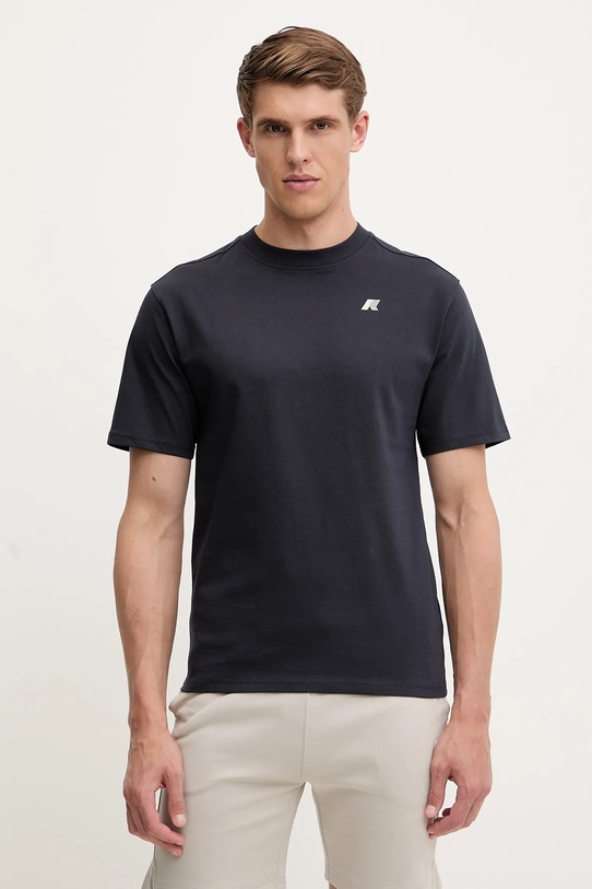 Бавовняна футболка K-Way бавовна темно-синій K3138PW