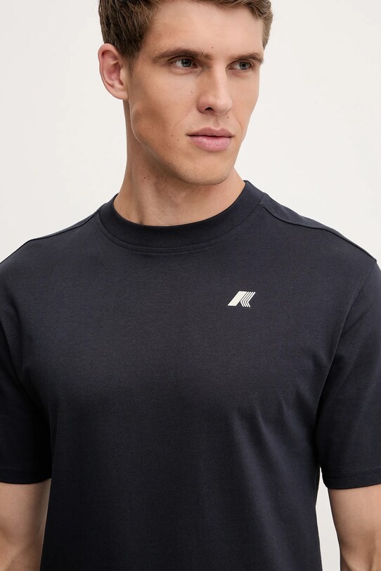 K-Way tricou din bumbac bleumarin K3138PW