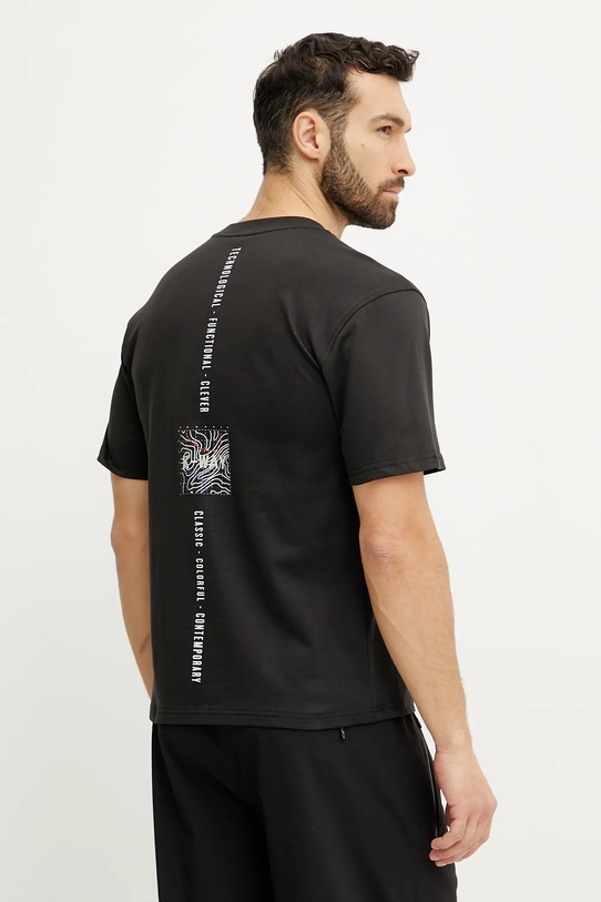 Bavlnené tričko K-Way potlač čierna K3138PW