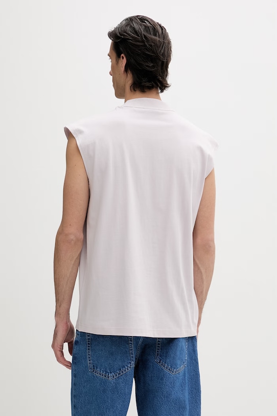 Дрехи Памучна тениска Hugo Blue 50509773 виолетов