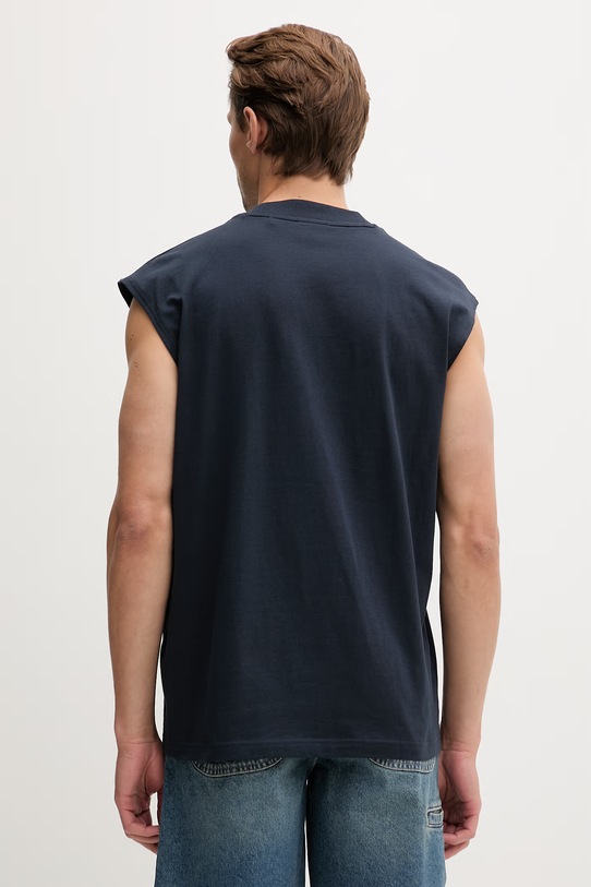 Oblečenie HUGO Blue top pánsky bavlnený Navertz 50509773 tmavomodrá