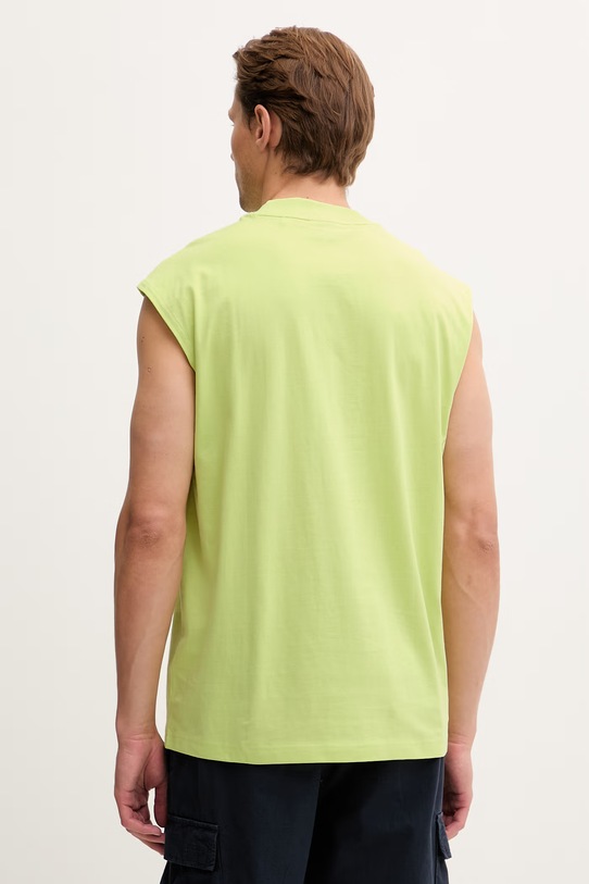 Oblečení HUGO Blue top pánský bavlněný Navertz 50509773 zelená