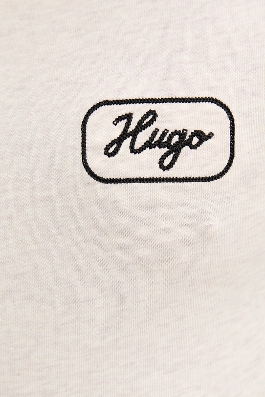 Bavlněné tričko Hugo Blue smetanová 50534750