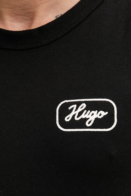 Hugo Blue tricou din bumbac 50534750 negru