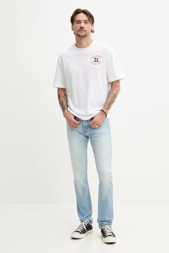Бавовняна футболка Hugo Blue 50536126 білий SS25