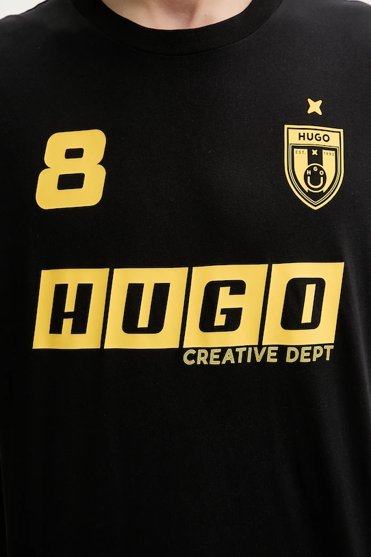Hugo Blue tricou din bumbac negru 50541252