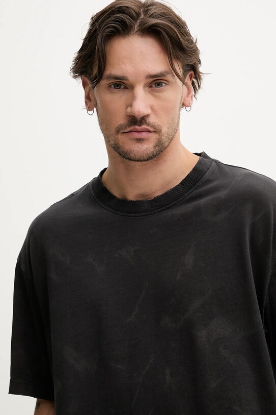 Хлопковая футболка Hugo Blue чёрный 50542477