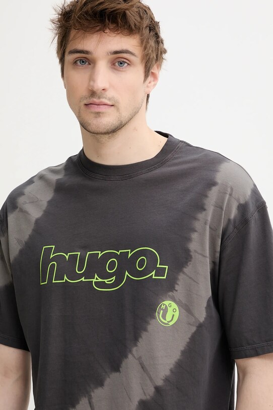 Hugo Blue tricou din bumbac gri 50542951