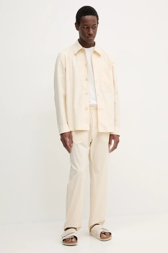 Bavlnené tričko BARENA VENEZIA Camicia Mola TSU5100.2540 biela SS25