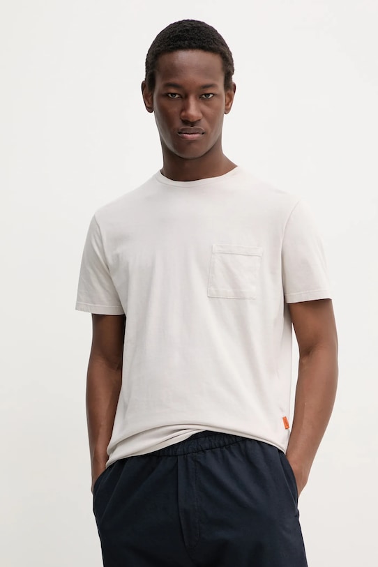 Бавовняна футболка BARENA VENEZIA Camicia Mola бавовна сірий TSU5100.2540