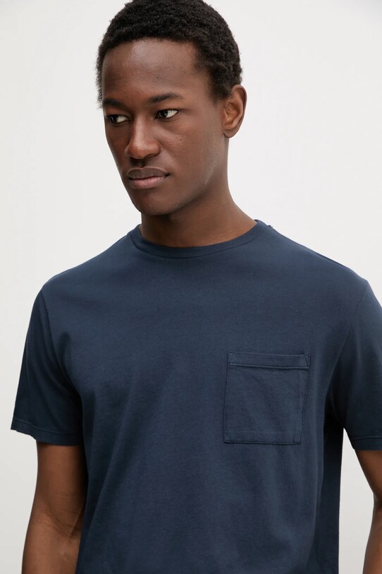 BARENA VENEZIA t-shirt bawełniany Camicia Mola granatowy TSU5100.2540