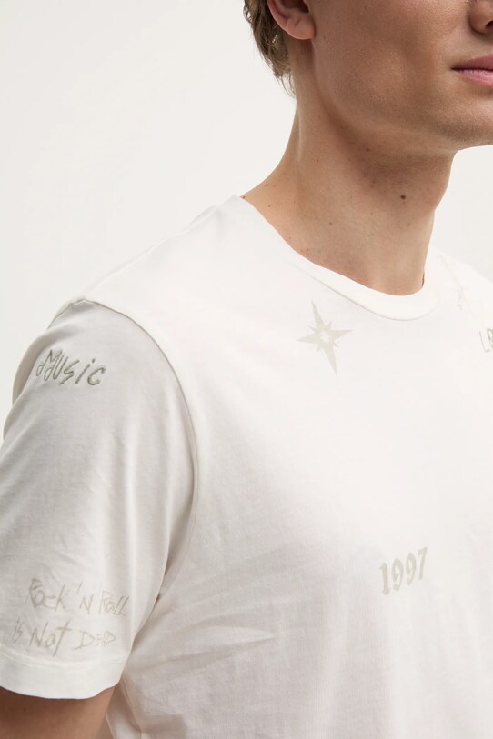 ZADIG&VOLTAIRE t-shirt bawełniany JMTS01659.103 beżowy