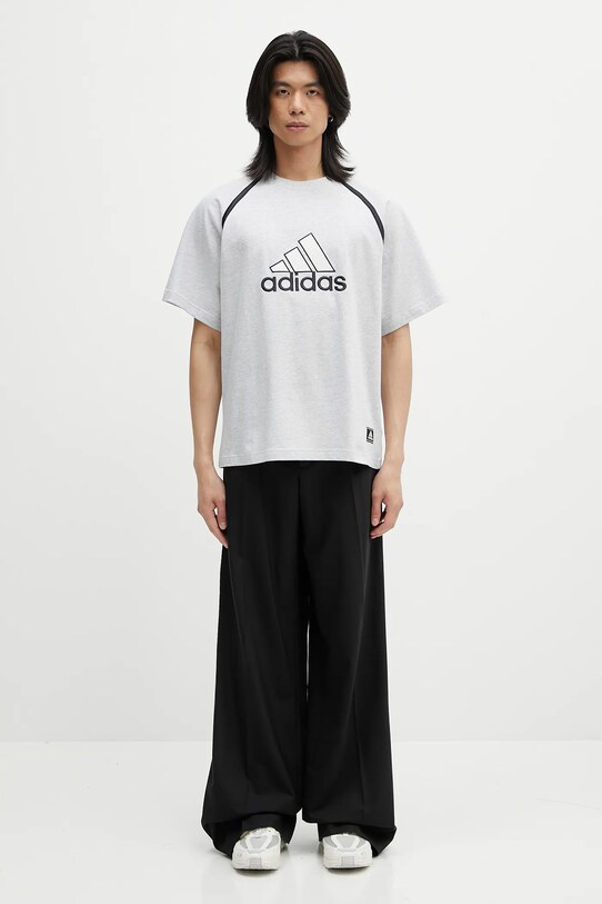 adidas Originals t-shirt bawełniany Badge Tee IM7839 szary