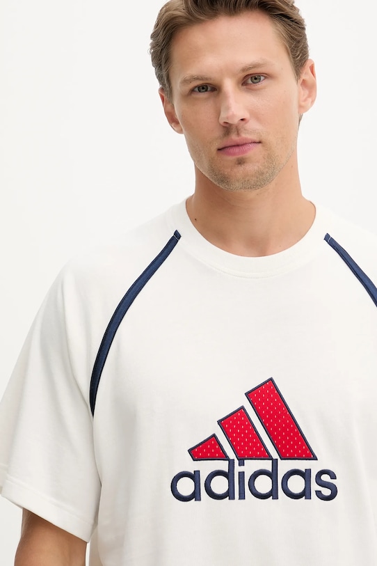 adidas Originals t-shirt bawełniany Badge Tee biały IM7840