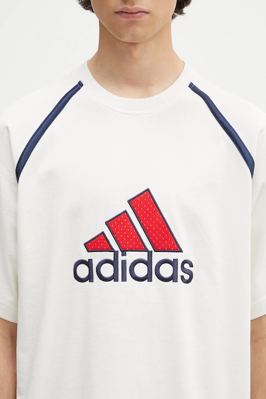 Хлопковая футболка adidas Originals Badge Tee белый IM7840
