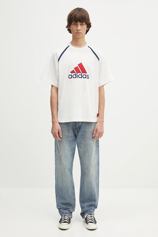 adidas Originals t-shirt bawełniany Badge Tee IM7840 biały