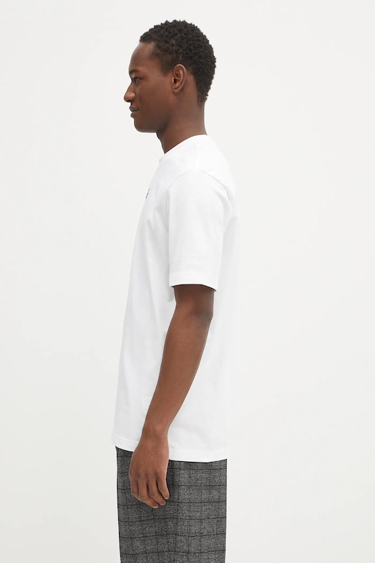 adidas Originals tricou din bumbac GRFX Tee JC8379 alb SS25