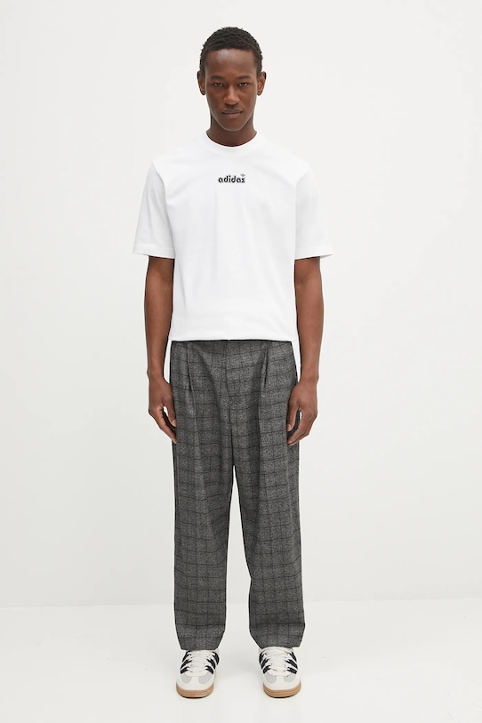 adidas Originals tricou din bumbac GRFX Tee JC8379 alb