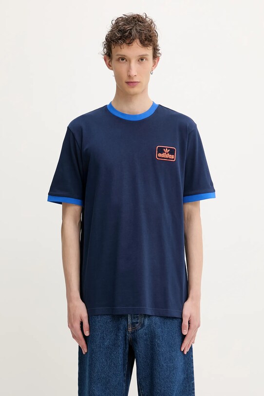adidas Originals cotton t-shirt Contrast Tee cotton navy JC8383