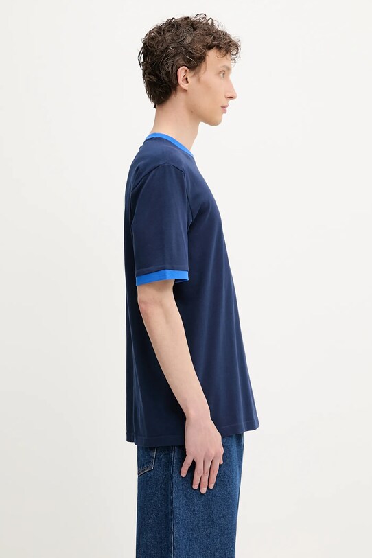Bavlněné tričko adidas Originals Contrast Tee námořnická modř JC8383