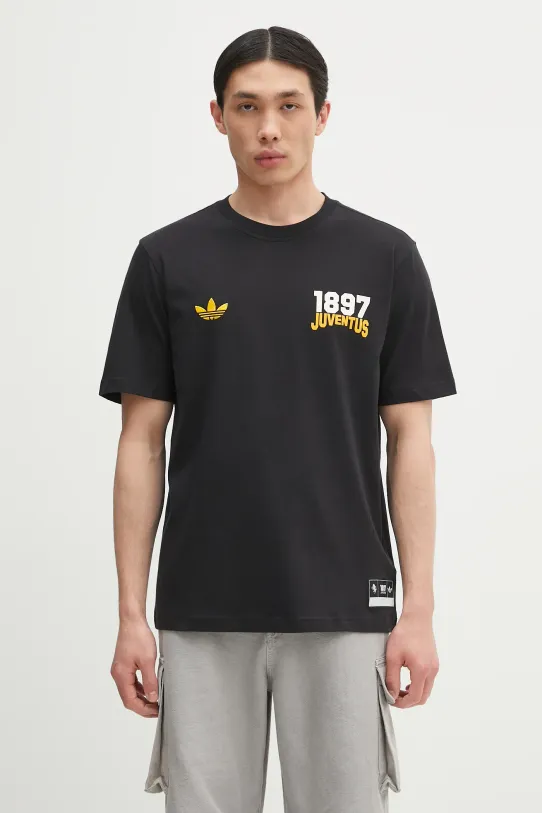 Памучна тениска adidas Performance Juventus VRCT T-shirt стандартна черен JL6114