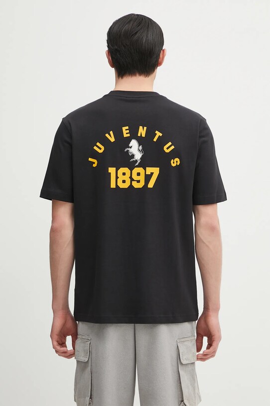 Одежда Хлопковая футболка adidas Performance Juventus VRCT T-shirt JL6114 чёрный