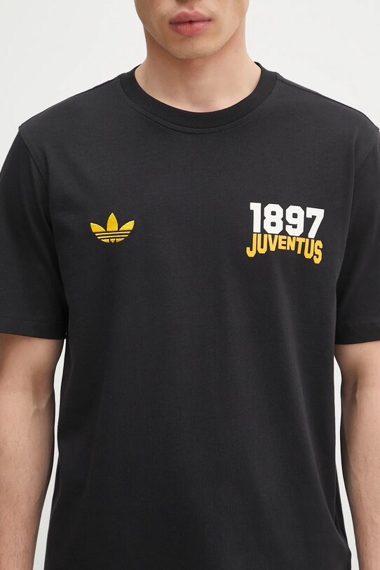 Хлопковая футболка adidas Performance Juventus VRCT T-shirt чёрный JL6114