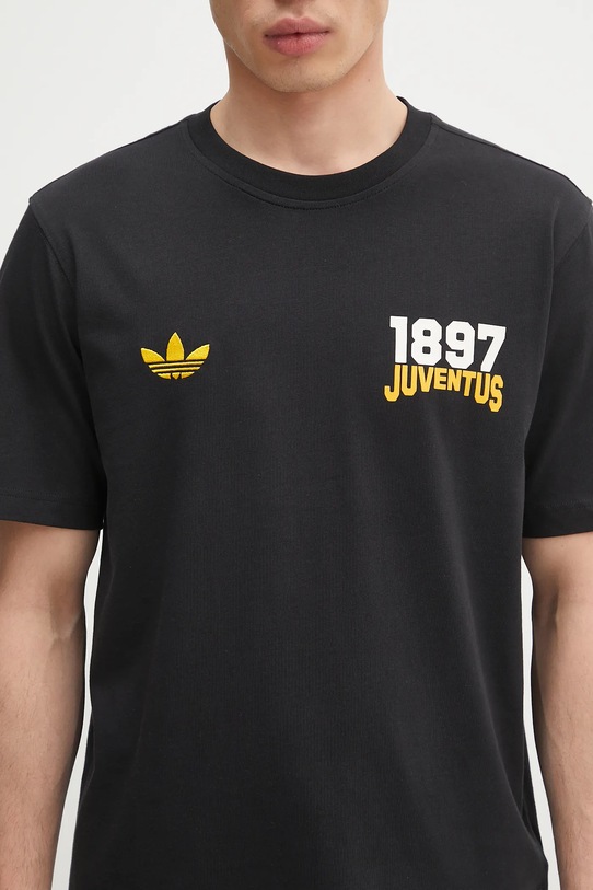 Памучна тениска adidas Performance Juventus VRCT T-shirt черен JL6114