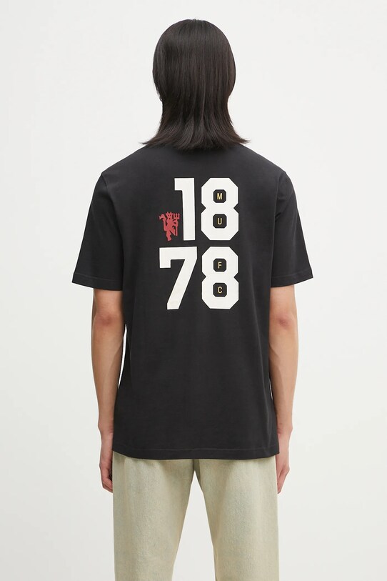 Ρούχα Βαμβακερό μπλουζάκι adidas Performance Manchester United VRCT T-shirt JL6115 μαύρο
