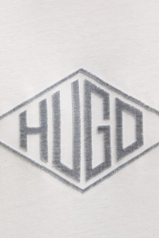 Хлопковая футболка HUGO 50534934 белый