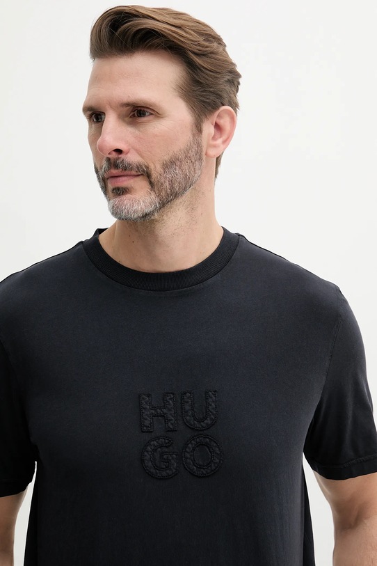 HUGO tricou din bumbac negru 50535284