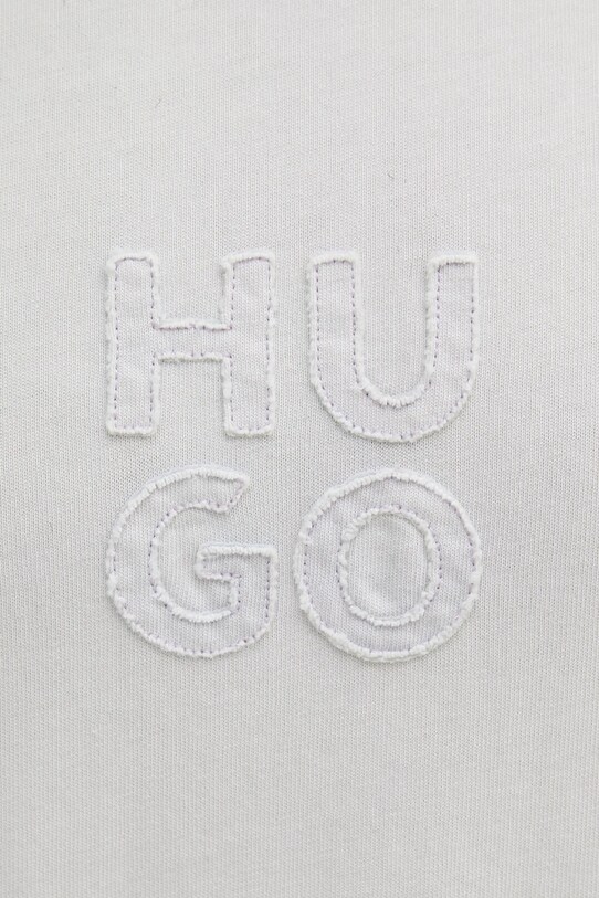 HUGO t-shirt bawełniany biały 50535302