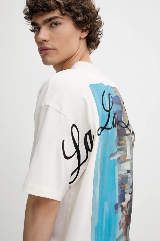 Памучна тениска HUGO бял 50538958