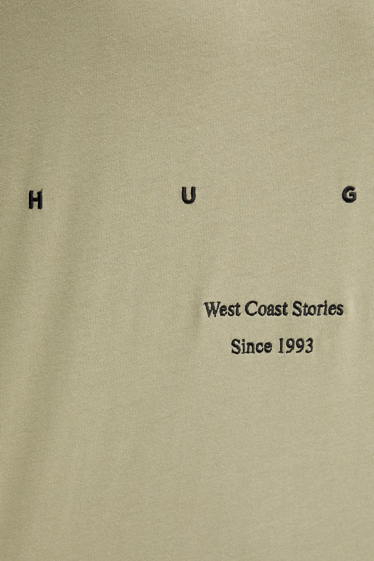 Хлопковая футболка HUGO 50538958 зелёный