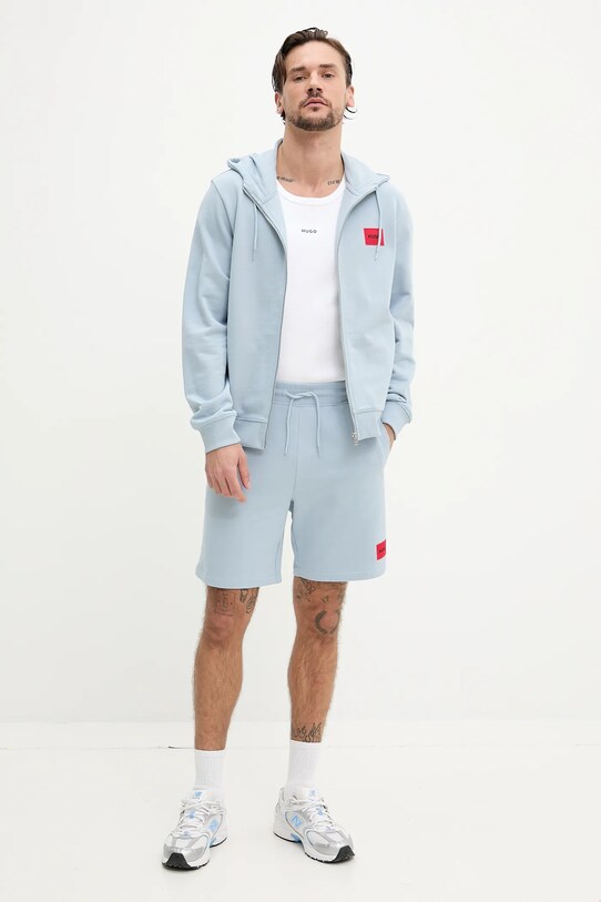 Тениска HUGO 50542089 бежов SS25