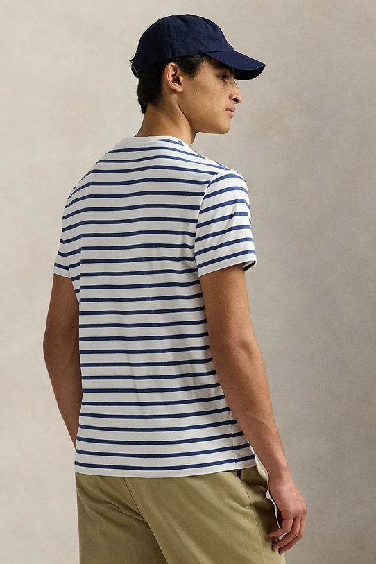 Бавовняна футболка Polo Ralph Lauren 710938134 білий SS25