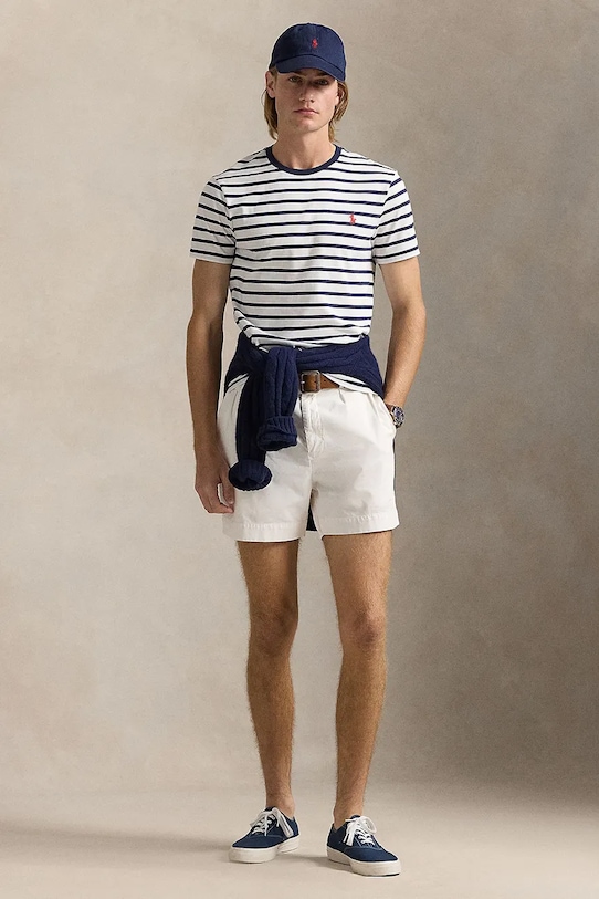 Odzież Polo Ralph Lauren t-shirt bawełniany 710938134 biały