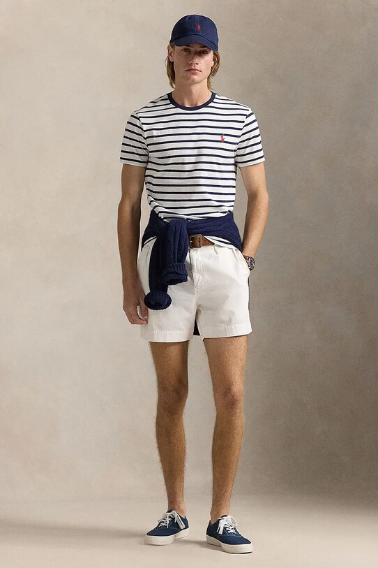 Одежда Хлопковая футболка Polo Ralph Lauren 710938134 белый