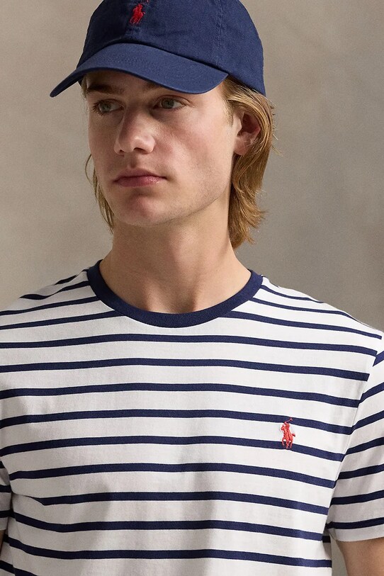Хлопковая футболка Polo Ralph Lauren белый 710938134