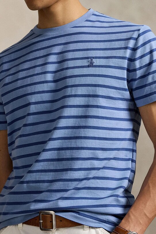 Polo Ralph Lauren t-shirt bawełniany niebieski 710938134